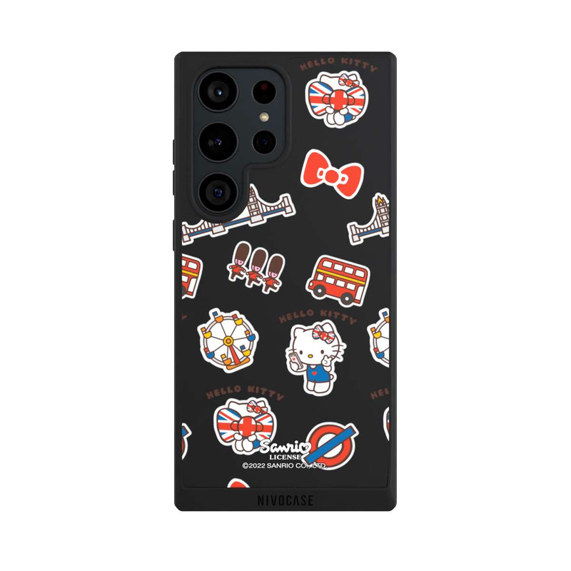 Galaxy S23 Ultra NIVOpure Hello Kitty Londoner Abzeichen Transparent