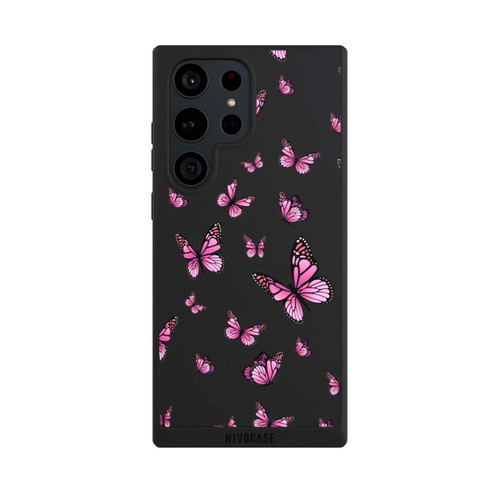 Samsung Galaxy S23 Ultra NIVOpure Schmetterlinge Pink