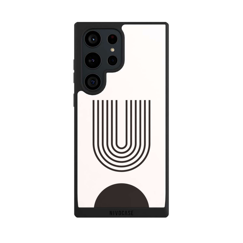 Galaxy S23 Ultra NIVOpure Moderne Kunst Schwarze Linien