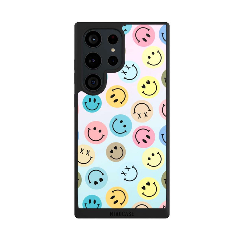 Galaxy S23 Ultra NIVOpure Smiles Emotes Pattern Colorful