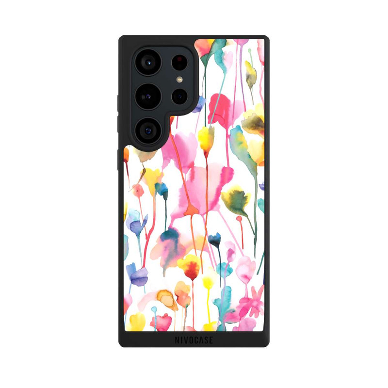 Galaxy S23 Ultra NIVOpure Aquarell Wildblumen bunt