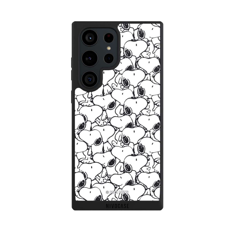 Galaxy S23 Ultra NIVOpure Snoopy Pattern Black And White
