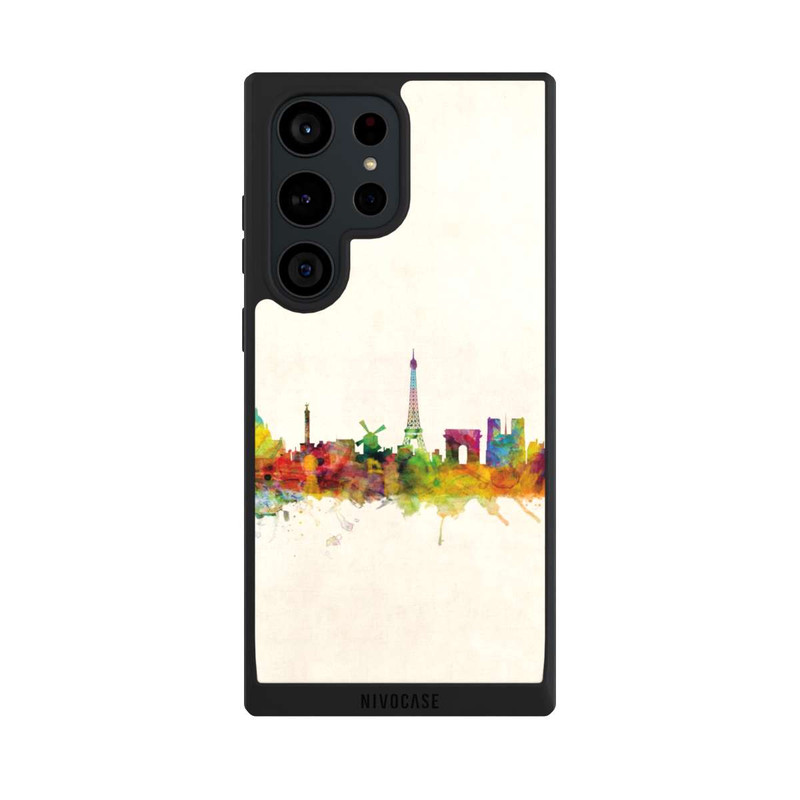 Galaxy S23 Ultra NIVOpure Paris Skyline Vintage Background