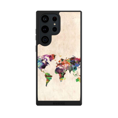 Samsung Galaxy S23 Ultra NIVOpure World Map by Michael Tompsett
