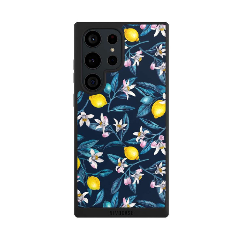 Galaxy S23 Ultra NIVOpure Lemons And Blossoms Dark 