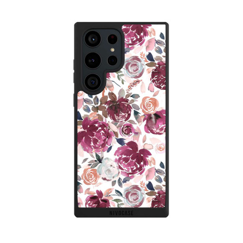 Samsung Galaxy S23 Ultra NIVOpure Herbstpfingstrosen und Rosen in Rosa
