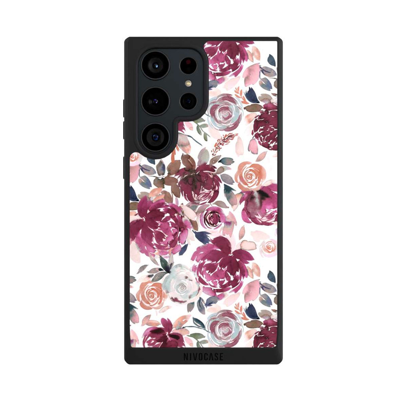 Galaxy S23 Ultra NIVOpure Pivoines et roses d'automne Rose