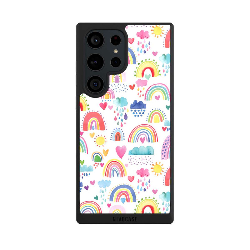 Galaxy S23 Ultra NIVOpure Schöne Regenbogen-Multi-Rot