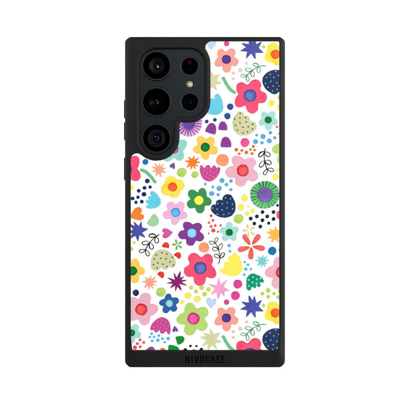 Galaxy S23 Ultra NIVOpure Psychedelic Flowers Colorful