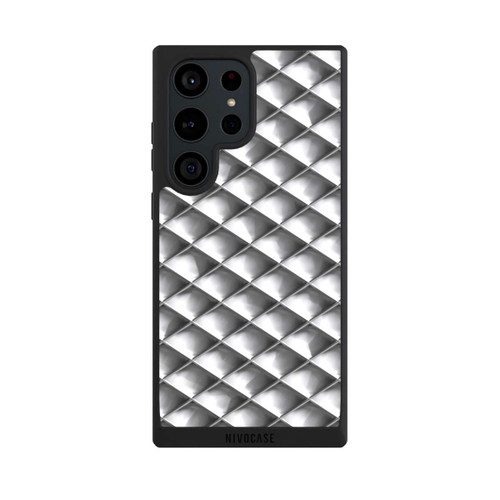 Samsung Galaxy S23 Ultra NIVOpure Glamour Silver Squares