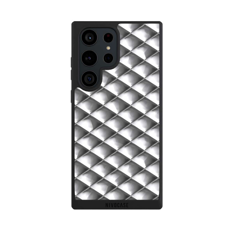 Galaxy S23 Ultra NIVOpure Glamour Silver Squares