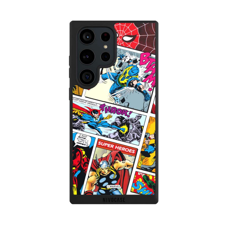 Galaxy S23 Ultra NIVOpure Marvel Retro Comic Blue