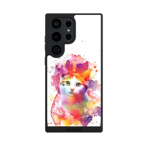 Samsung Galaxy S23 Ultra NIVOpure Happy Kitty White