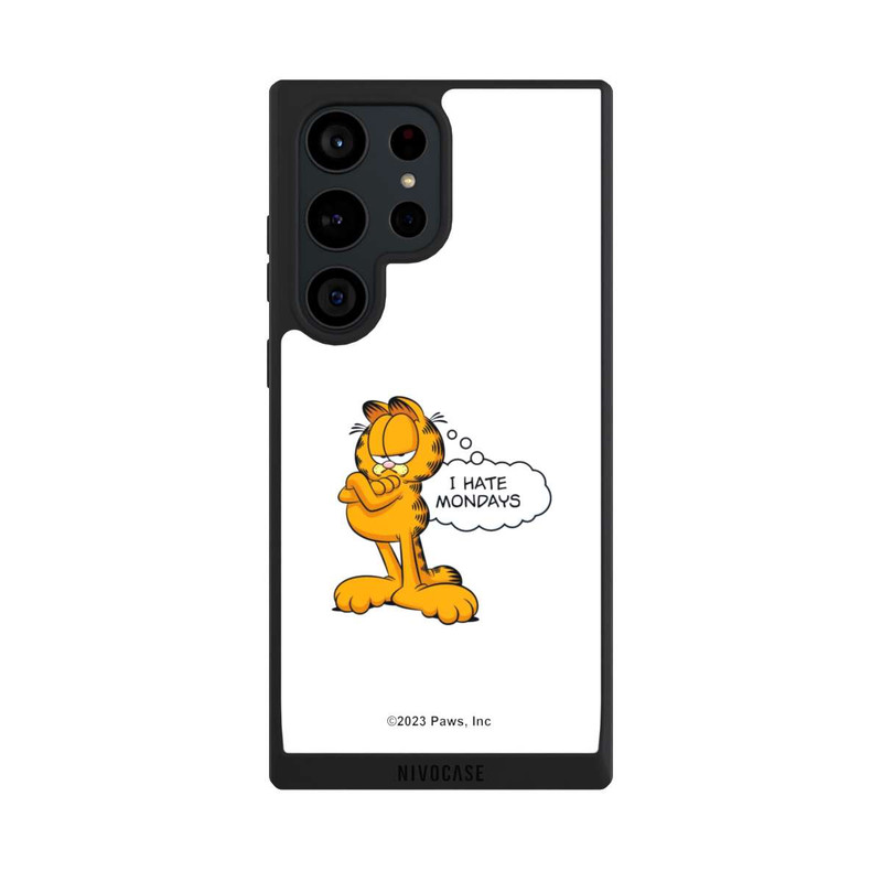 Galaxy S23 Ultra NIVOpure Garfield I Hate Mondays Weiß