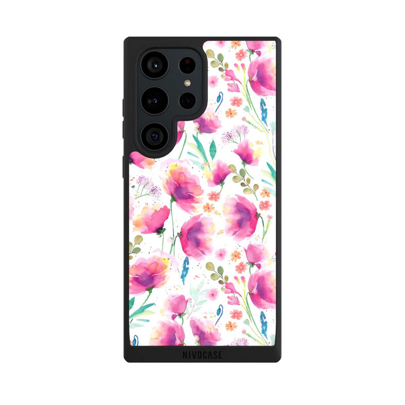 Galaxy S23 Ultra NIVOpure Abstrakte Mohnblumen aquarell