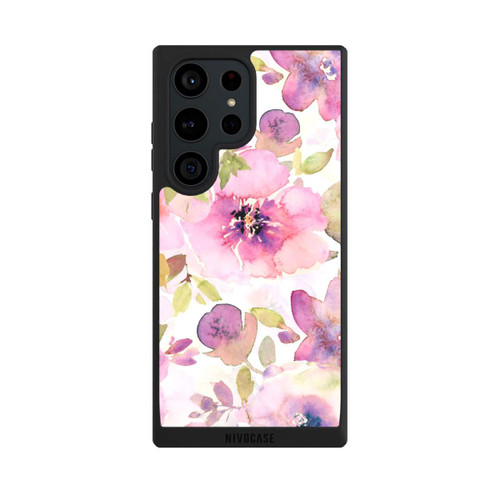 Samsung Galaxy S23 Ultra NIVOpure Tapete mit rosa Blumen