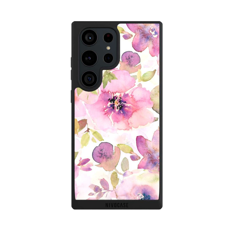 Galaxy S23 Ultra NIVOpure Pink Flowers Wallpaper