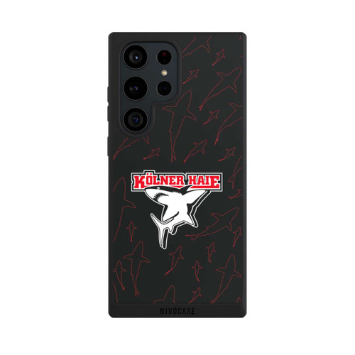Samsung Galaxy S23 Ultra NIVOpure Haie Muster Rot