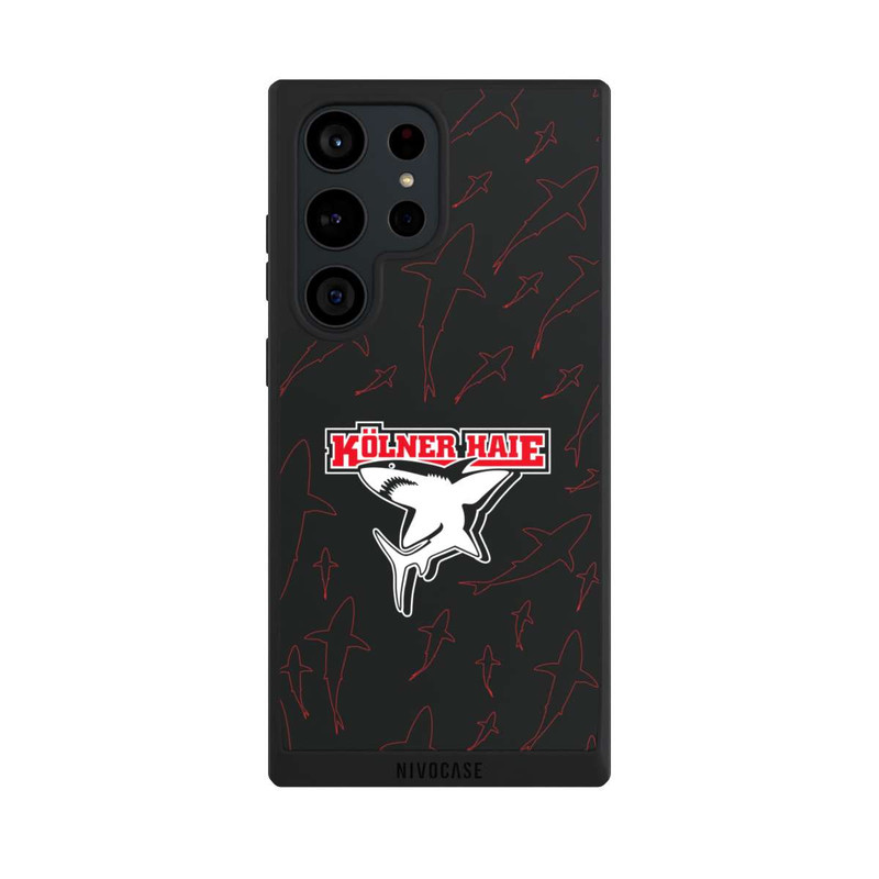Galaxy S23 Ultra NIVOpure Haie Muster Rot