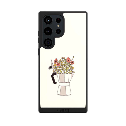 Samsung Galaxy S23 Ultra NIVOpure Moka Blumen