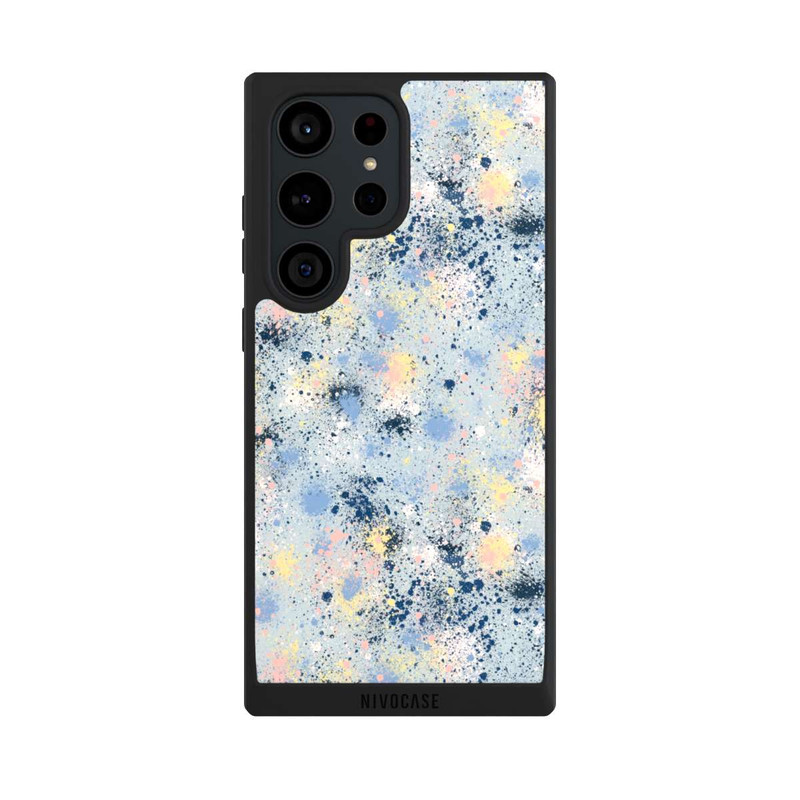 Galaxy S23 Ultra NIVOpure Tintentropfen Staub Textur Blau