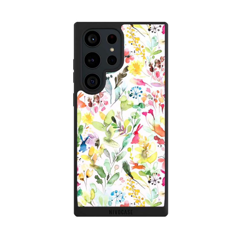 Galaxy S23 Ultra NIVOpure Wild Flowers Meadow Pink