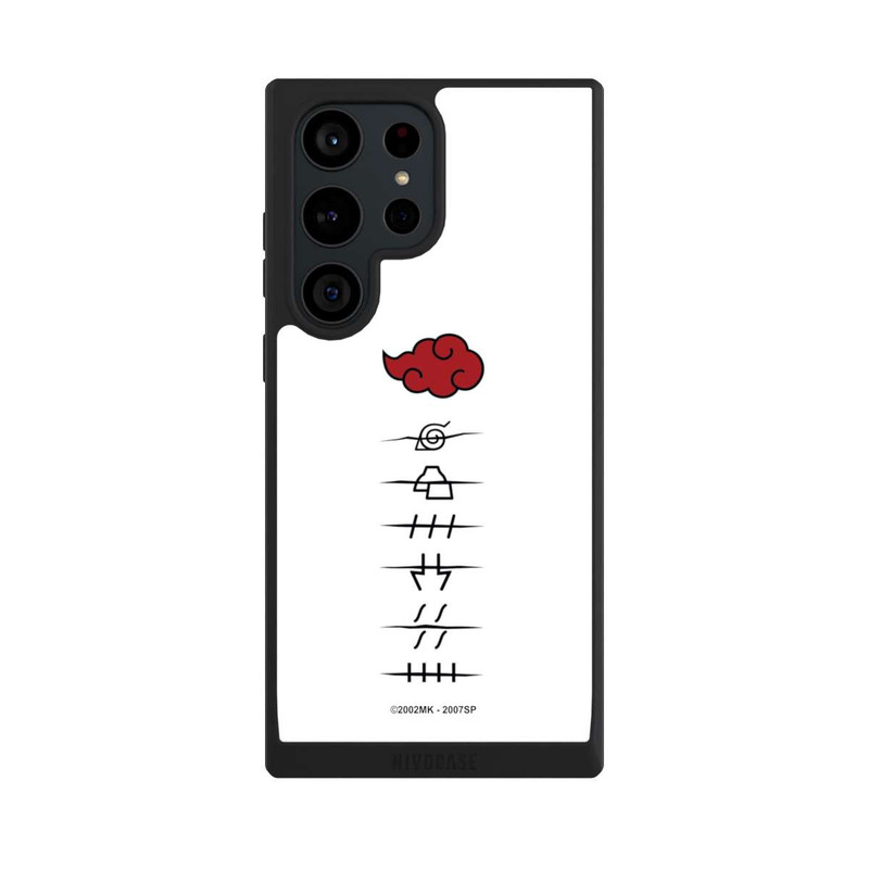 Galaxy S23 Ultra NIVOpure Symboles blancs des membres d'Akatsuki