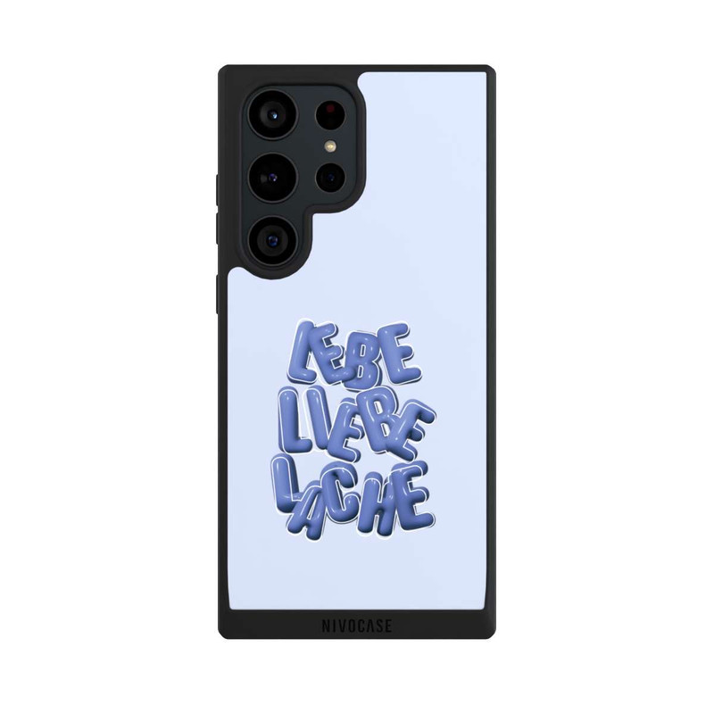 Galaxy S23 Ultra NIVOpure Lebe Liebe Lache Blue
