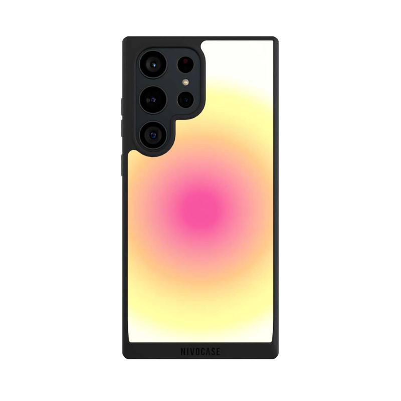 Galaxy S23 Ultra NIVOpure Aura yellow pink circle