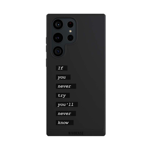 Samsung Galaxy S23 Ultra NIVOpure If You Try Black Transparent