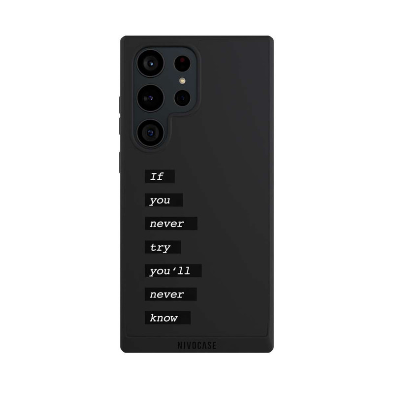 Galaxy S23 Ultra NIVOpure If You Try Black Transparent
