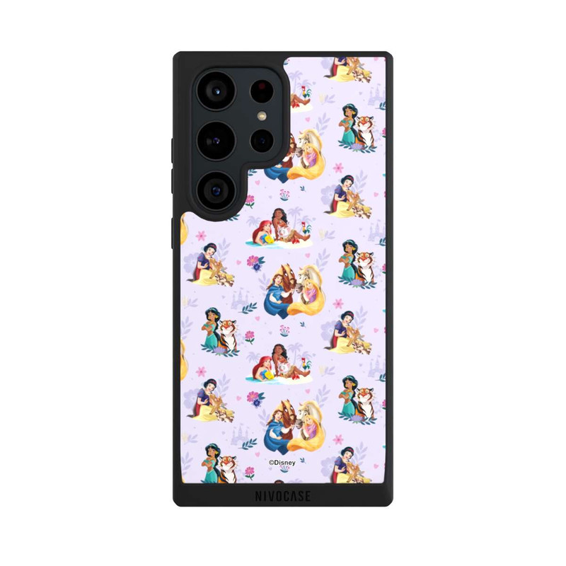 Galaxy S23 Ultra NIVOpure Princess Floral Pattern Purple