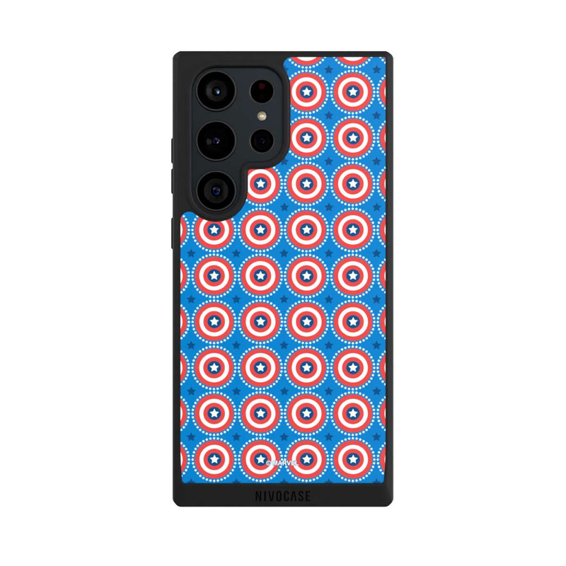 Galaxy S23 Ultra NIVOpure Captain American Shield Pattern