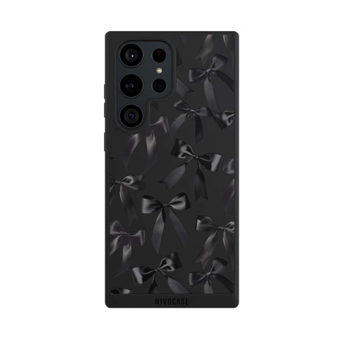 Samsung Galaxy S23 Ultra NIVOpure Schwarze Satinschleifen