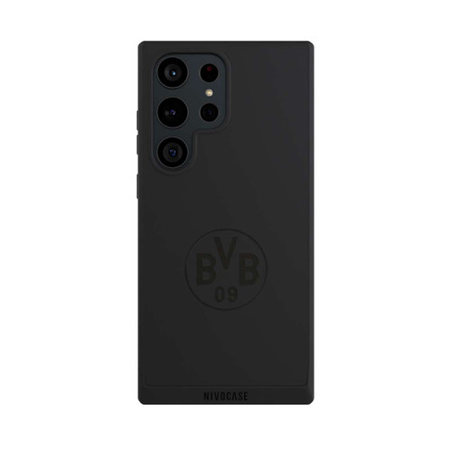 Samsung Galaxy S23 Ultra NIVOpure BVB Logo Schwarz Transparent