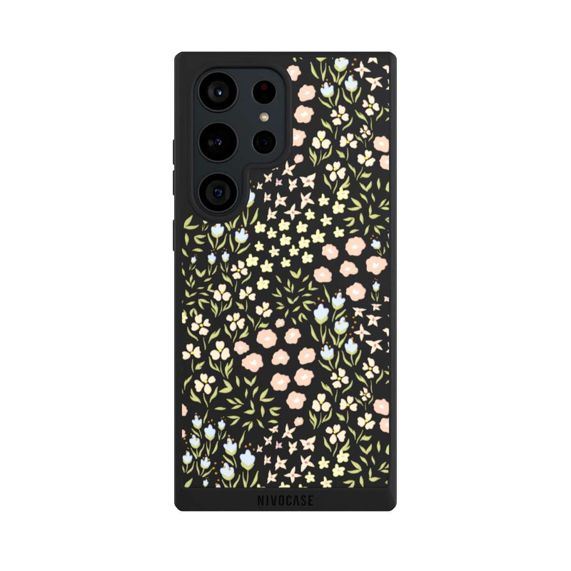Galaxy S23 Ultra NIVOpure Summer Flowers Pattern Pastel Colors Transparent