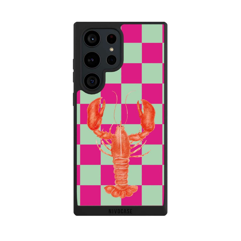 Galaxy S23 Ultra NIVOpure Pink Checkers Lobster