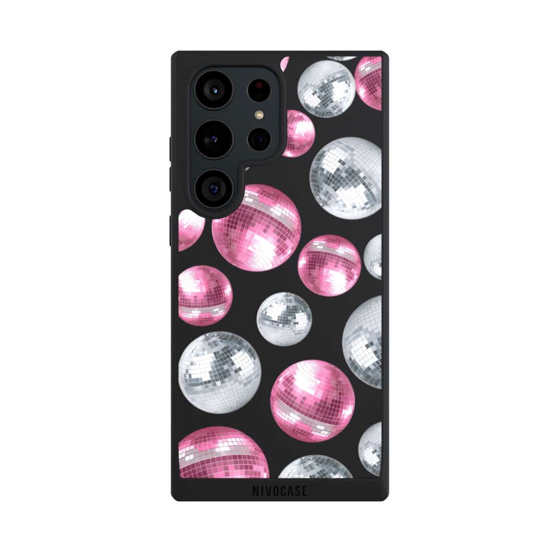 Galaxy S23 Ultra NIVOpure Discokugel Show Pink Transparent