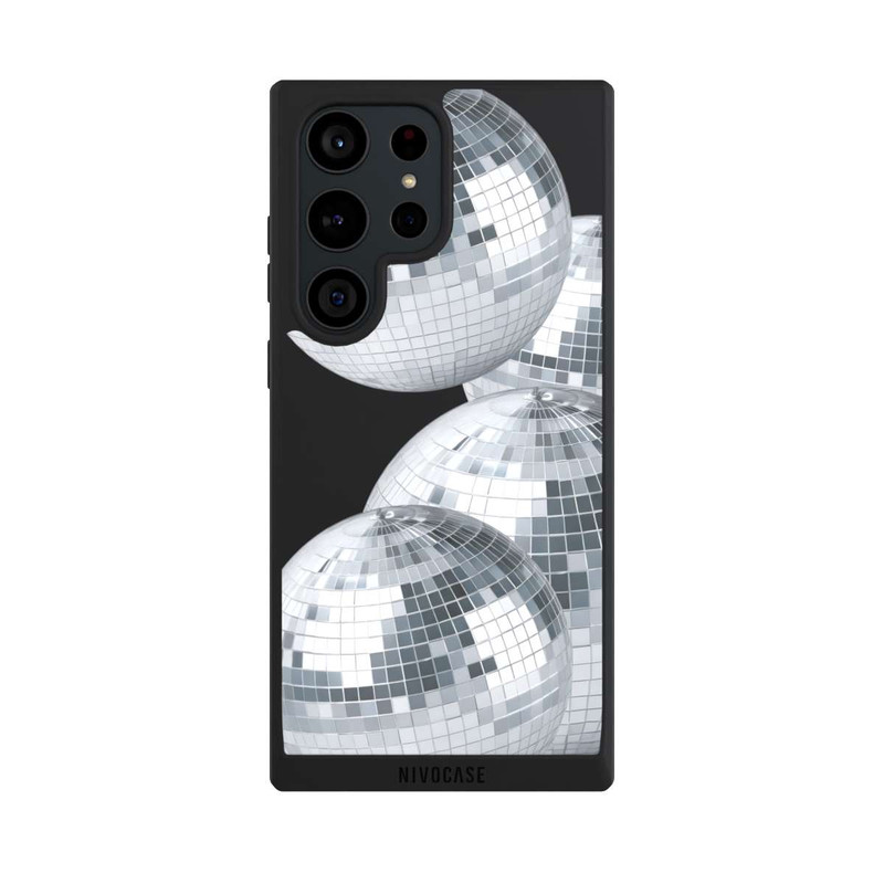 Galaxy S23 Ultra NIVOpure Disco Ball Party Silver Transparent with AI
