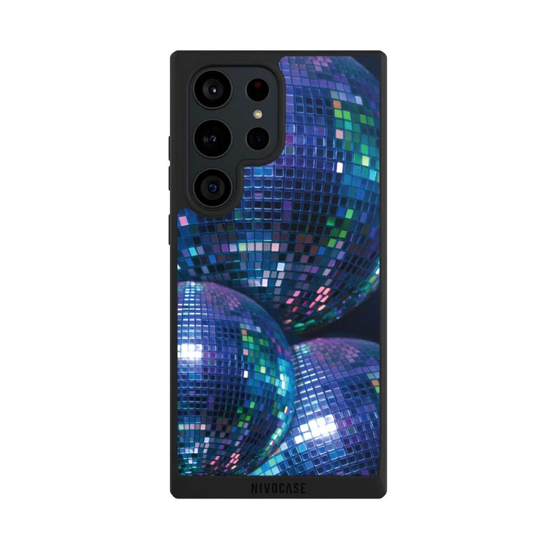 Galaxy S23 Ultra NIVOpure Disco Ball Blue Black Partytime with KI