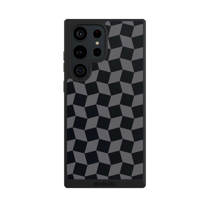 Galaxy S23 Ultra NIVOpure 3D Würfel-Muster Effektt