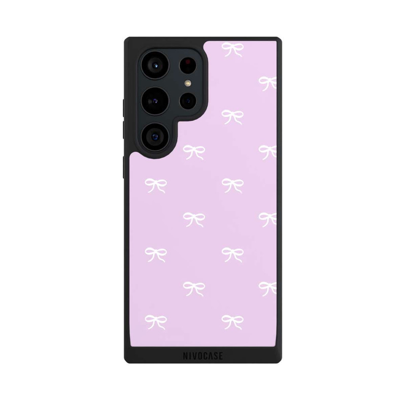 Galaxy S23 Ultra NIVOpure Bow Pattern Lilac