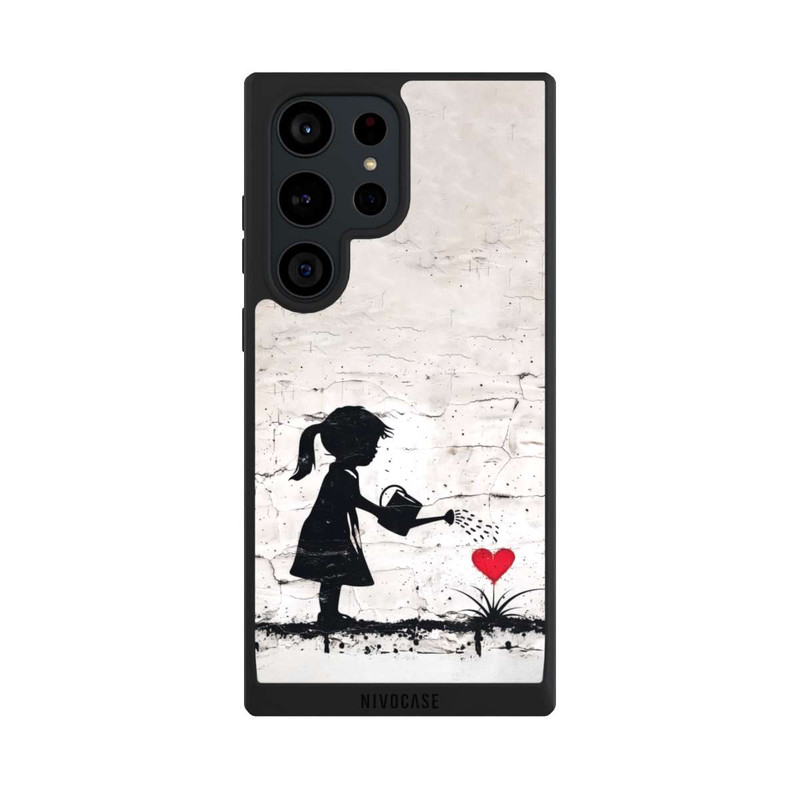 Galaxy S23 Ultra NIVOpure Girl Watering Bunch of Flowers 