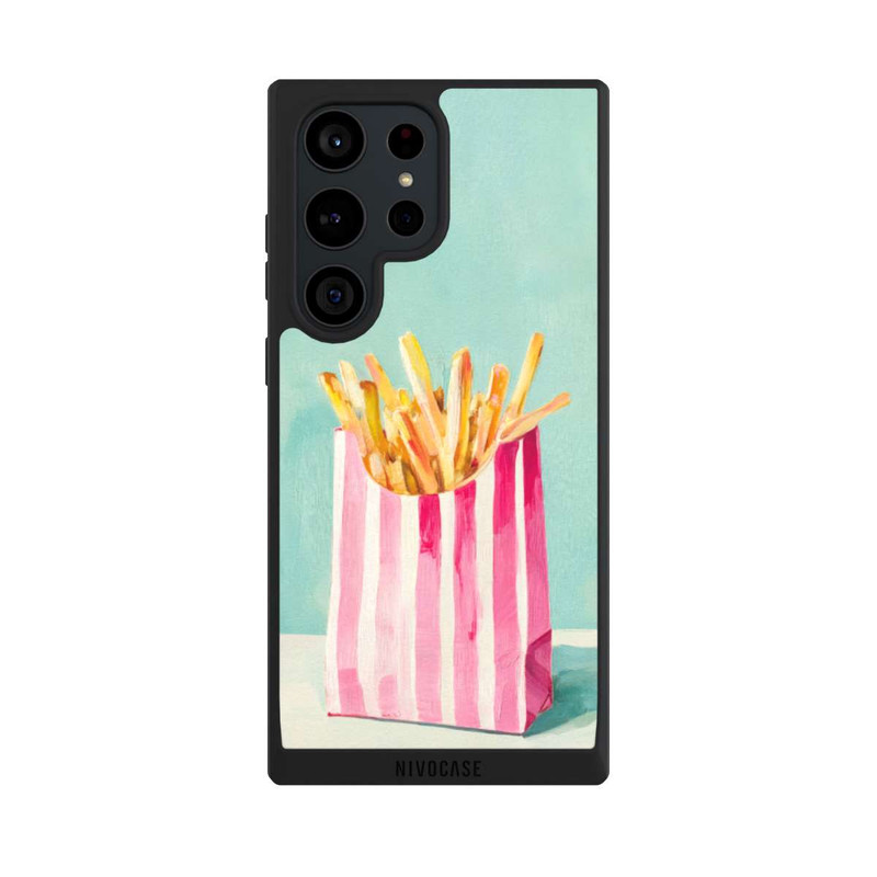 Galaxy S23 Ultra NIVOpure Retro Pommes Blau Watercolor