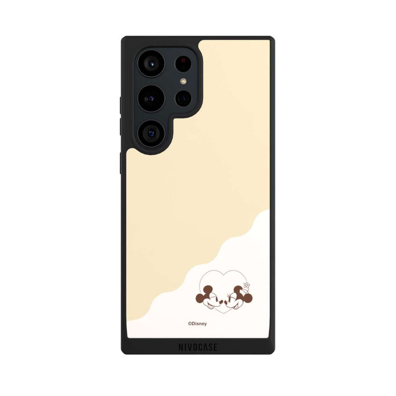Galaxy S23 Ultra NIVOpure Mickey and Minnie Love Heart Beige