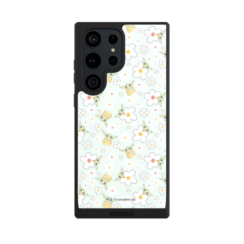 Galaxy S23 Ultra NIVOpure Baby Yoda Blumen Muster