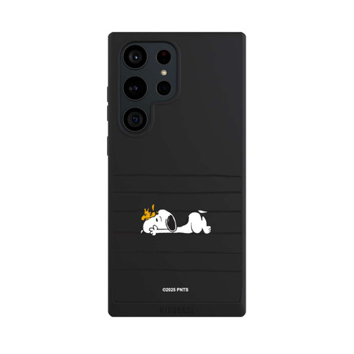 Samsung Galaxy S23 Ultra NIVOpure Snoopy Woodstock Streifen Peanuts Transparent