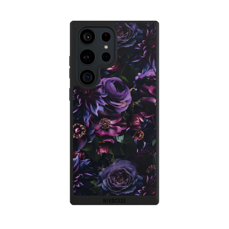 Galaxy S23 Ultra NIVOpure Dark Purple Flowers