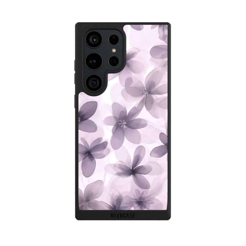 Galaxy S23 Ultra NIVOpure Fliederfarbenes Blumenmuster mit KI