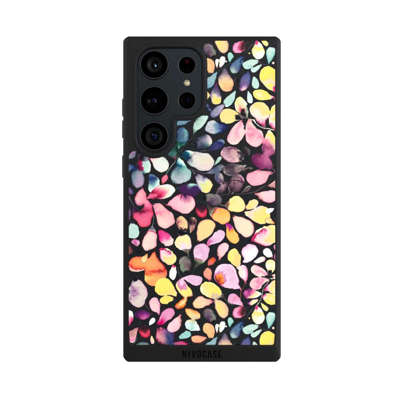 Galaxy S23 Ultra NIVOpure Watercolor Leaves Black